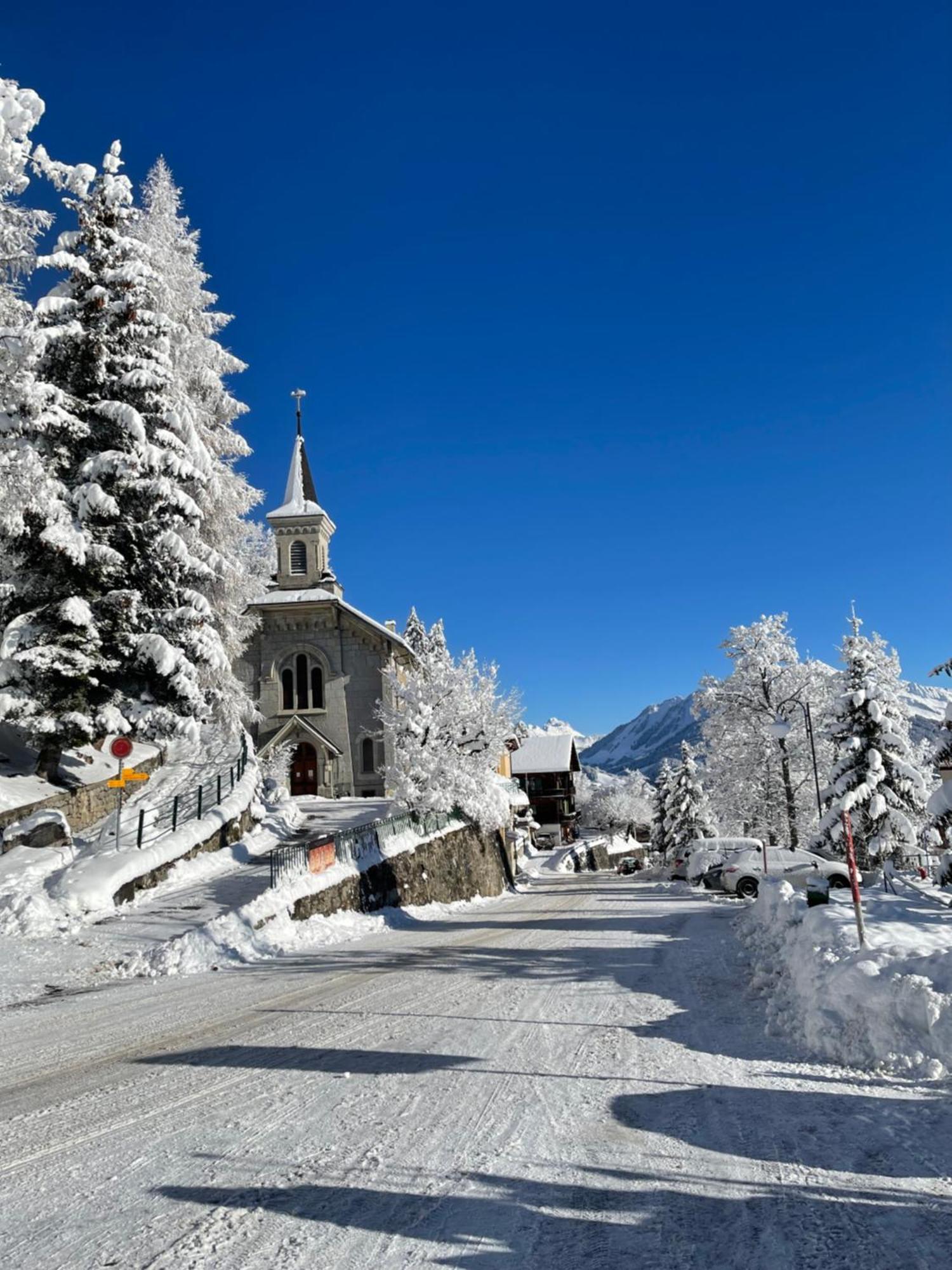 Charmant Appartement Au Vagabond Leysin Eksteriør bilde