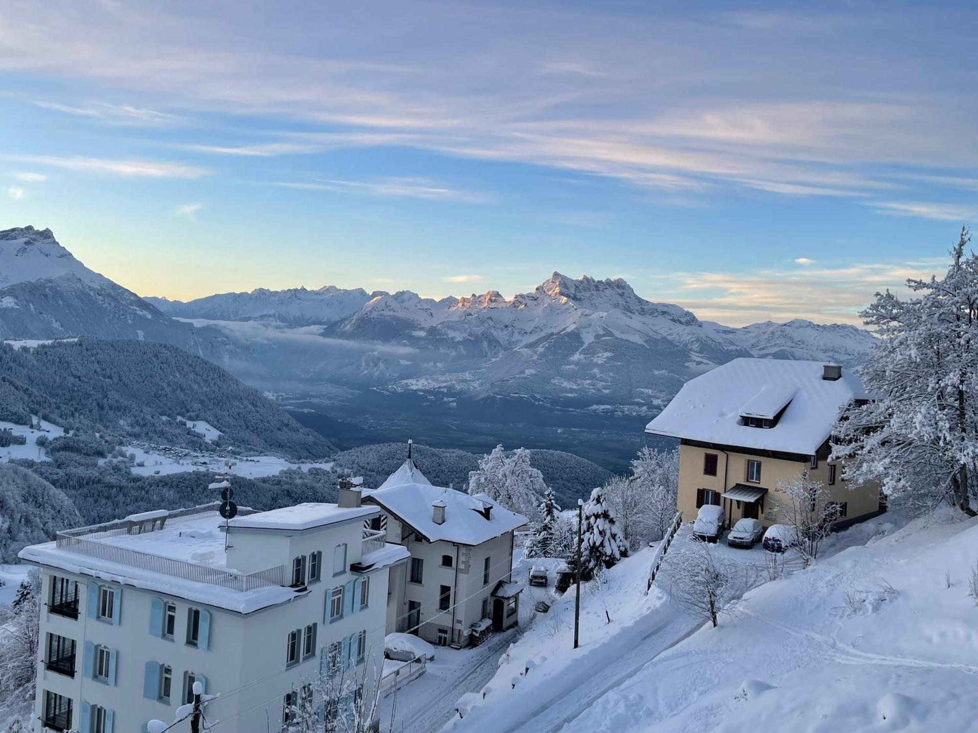 Charmant Appartement Au Vagabond Leysin Eksteriør bilde